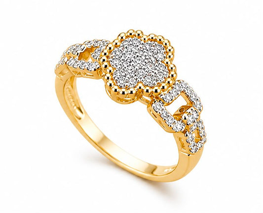 14KT NATURAL DIAMOND RING