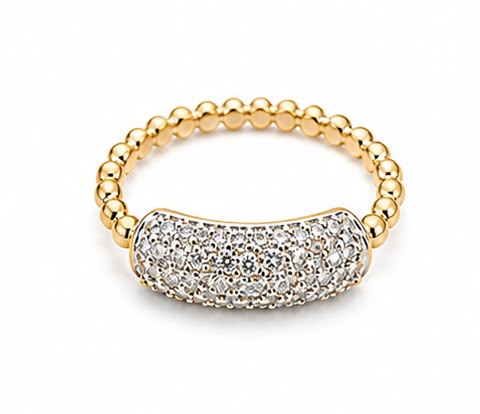 14KT NATURAL DIAMOND RING