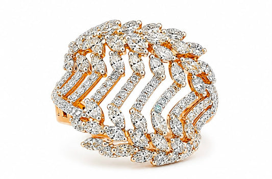 14KT NATURAL DIAMOND RING