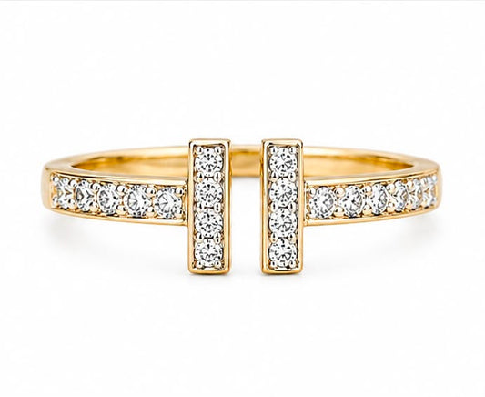 14KT NATURAL DIAMOND RING