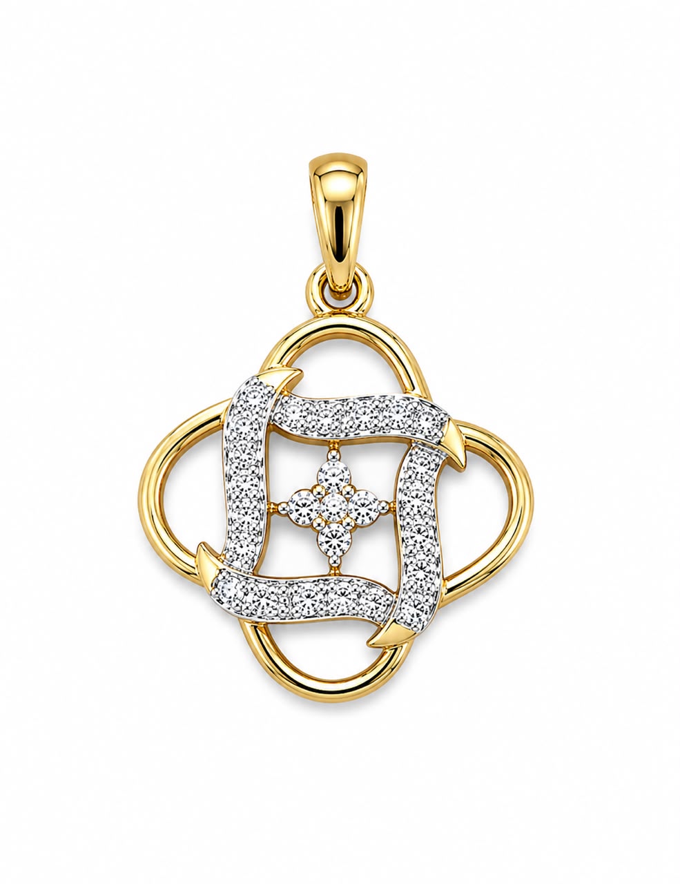 9KT NATURAL DIAMOND PENDANT
