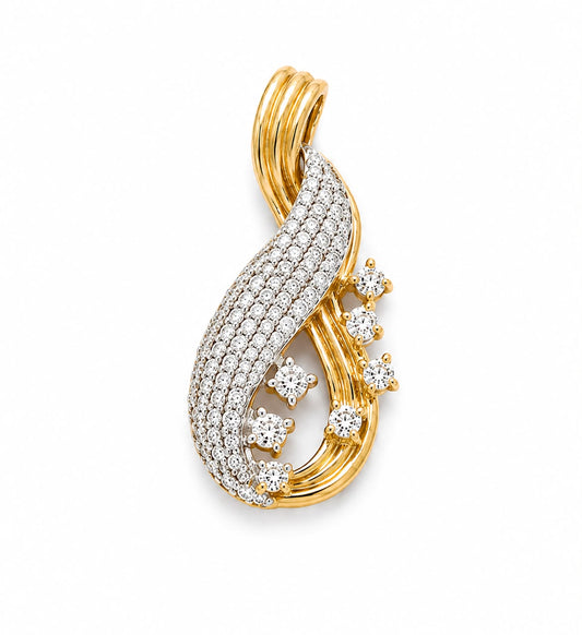 9KT NATURAL DIAMOND PENDANT