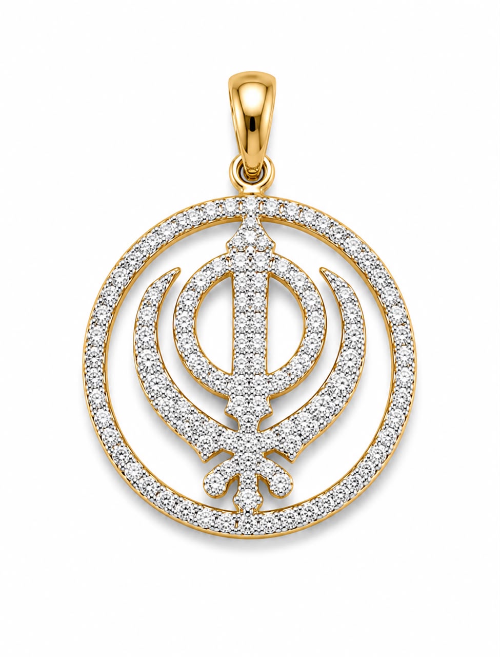 9KT NATURAL DIAMOND PENDANT