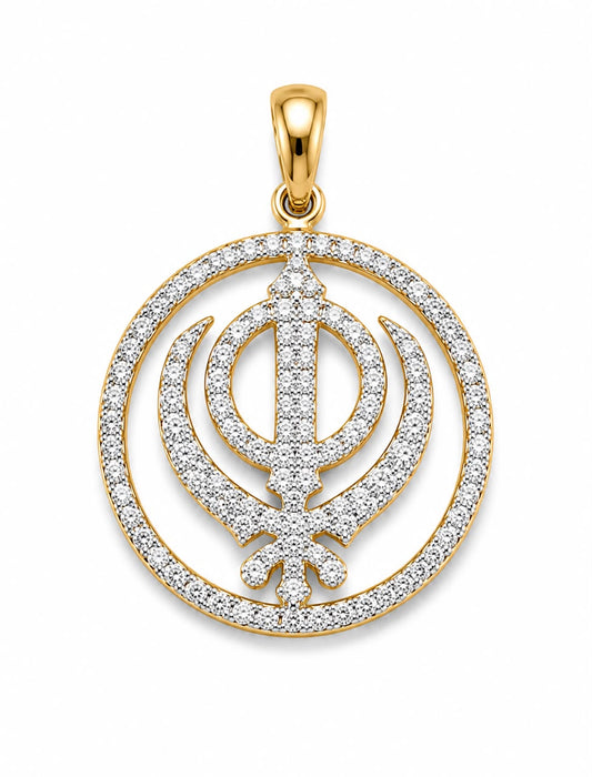9KT NATURAL DIAMOND PENDANT