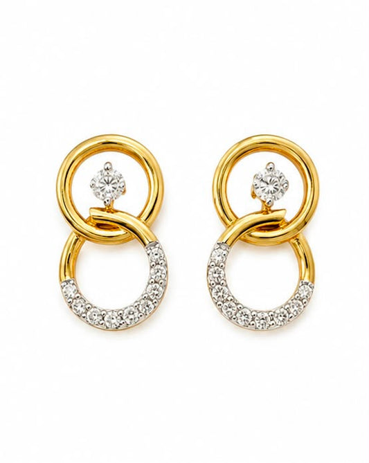 9KT NATURAL DIAMOND EARRING