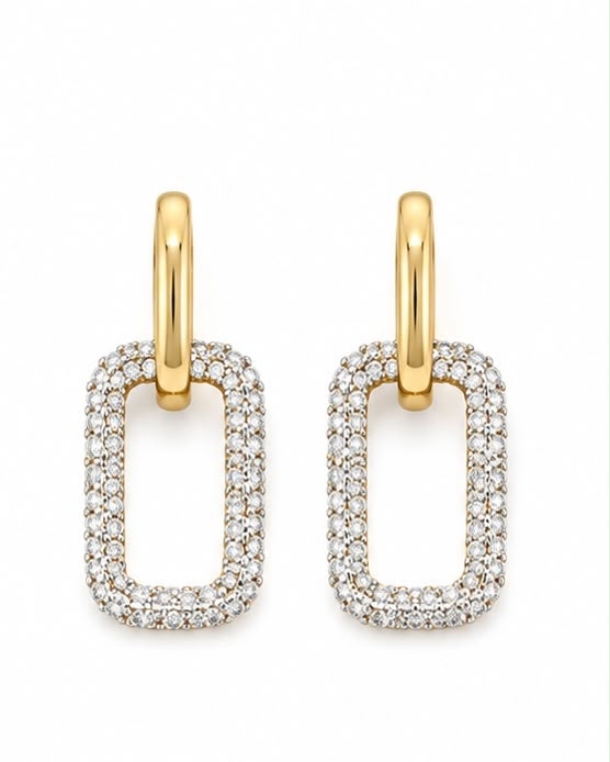 14KT NATURAL DIAMOND EARRING