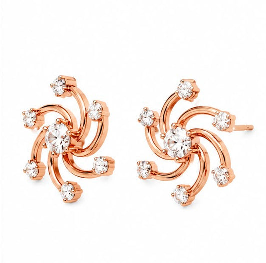 9KT NATURAL DIAMOND EARRING