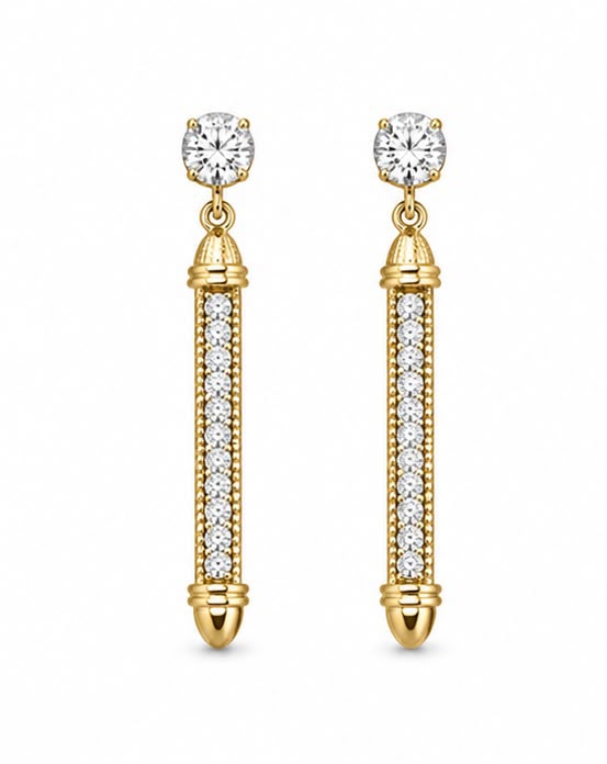 9KT NATURAL DIAMOND EARRING