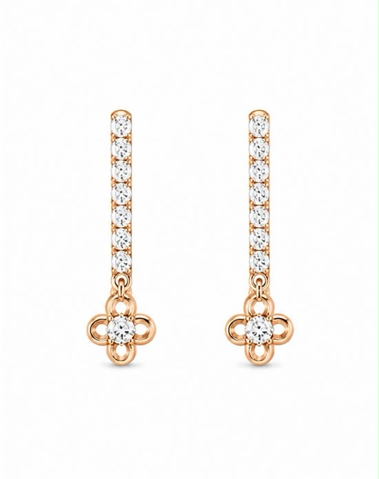 9KT NATURAL DIAMOND EARRINGS