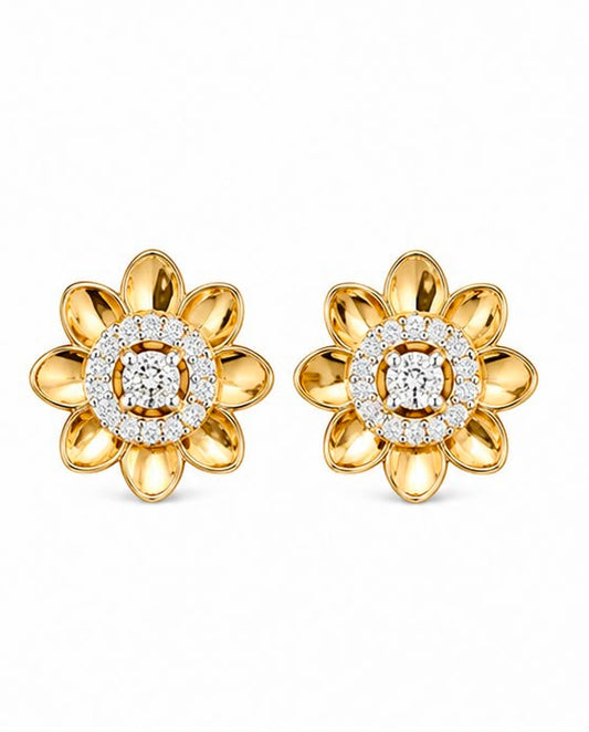9KT NATURAL DIAMOND EARRINGS