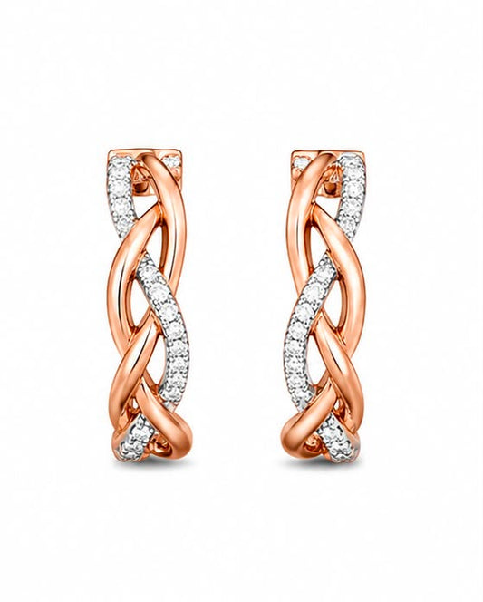 9KT NATURAL DIAMOND EARRINGS