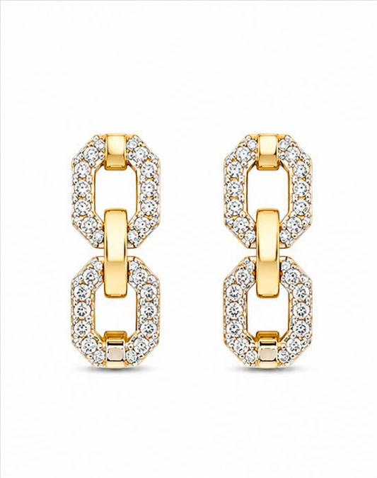 9KT NATURAL DIAMOND  EARRING