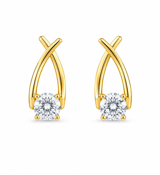 9KT LAB GROWN DIAMOND EARRING