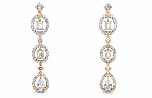 9KT LAB GROWN DIAMOND EARRING
