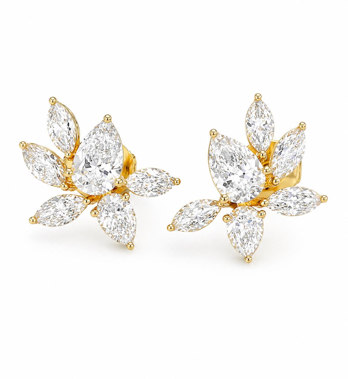 9KT LAB GROWN DIAMOND EARRING