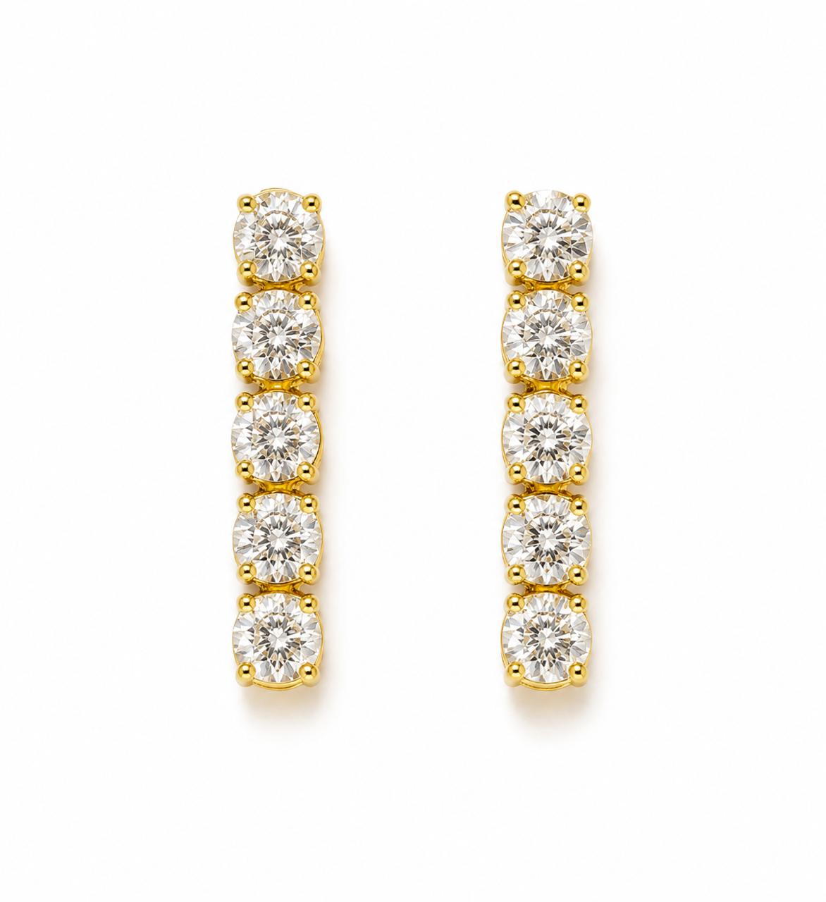 9KT LAB GROWN DIAMOND EARRING
