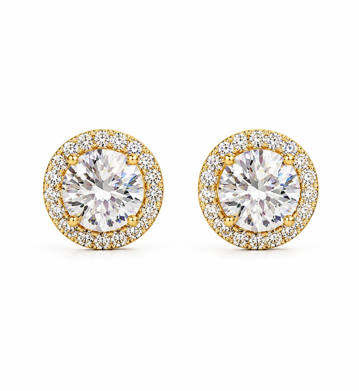 9KT LAB GROWN DIAMOND EARRING