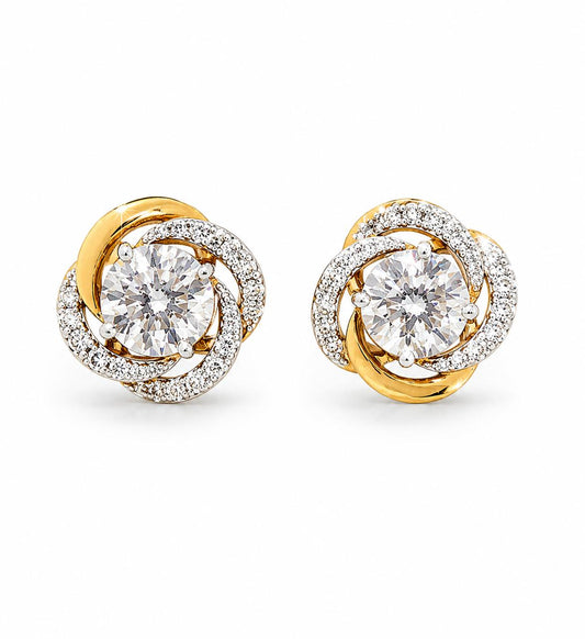 9KT LAB GROWN DIAMOND EARRING