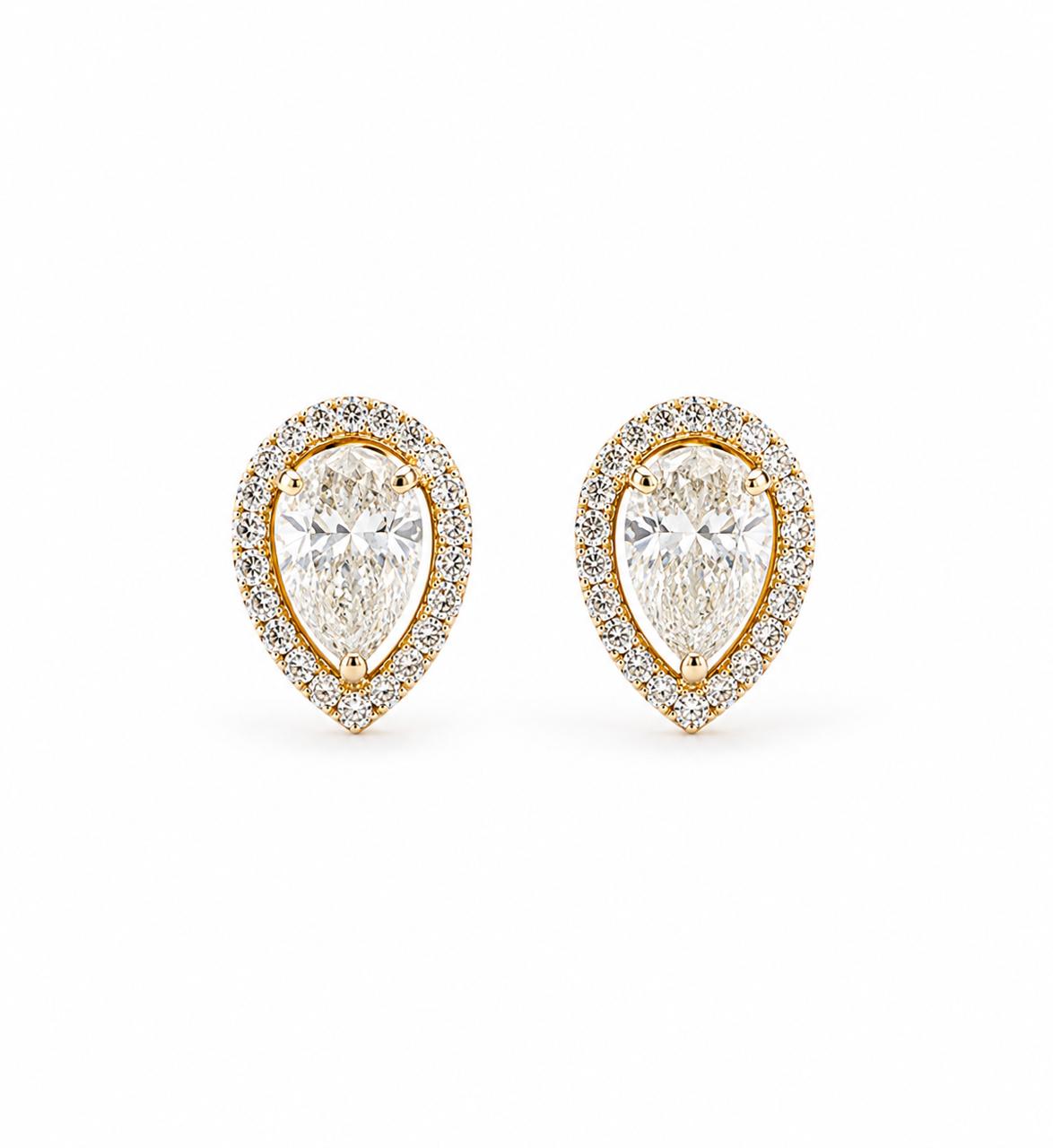 9KT LAB GROWN DIAMOND EARRING