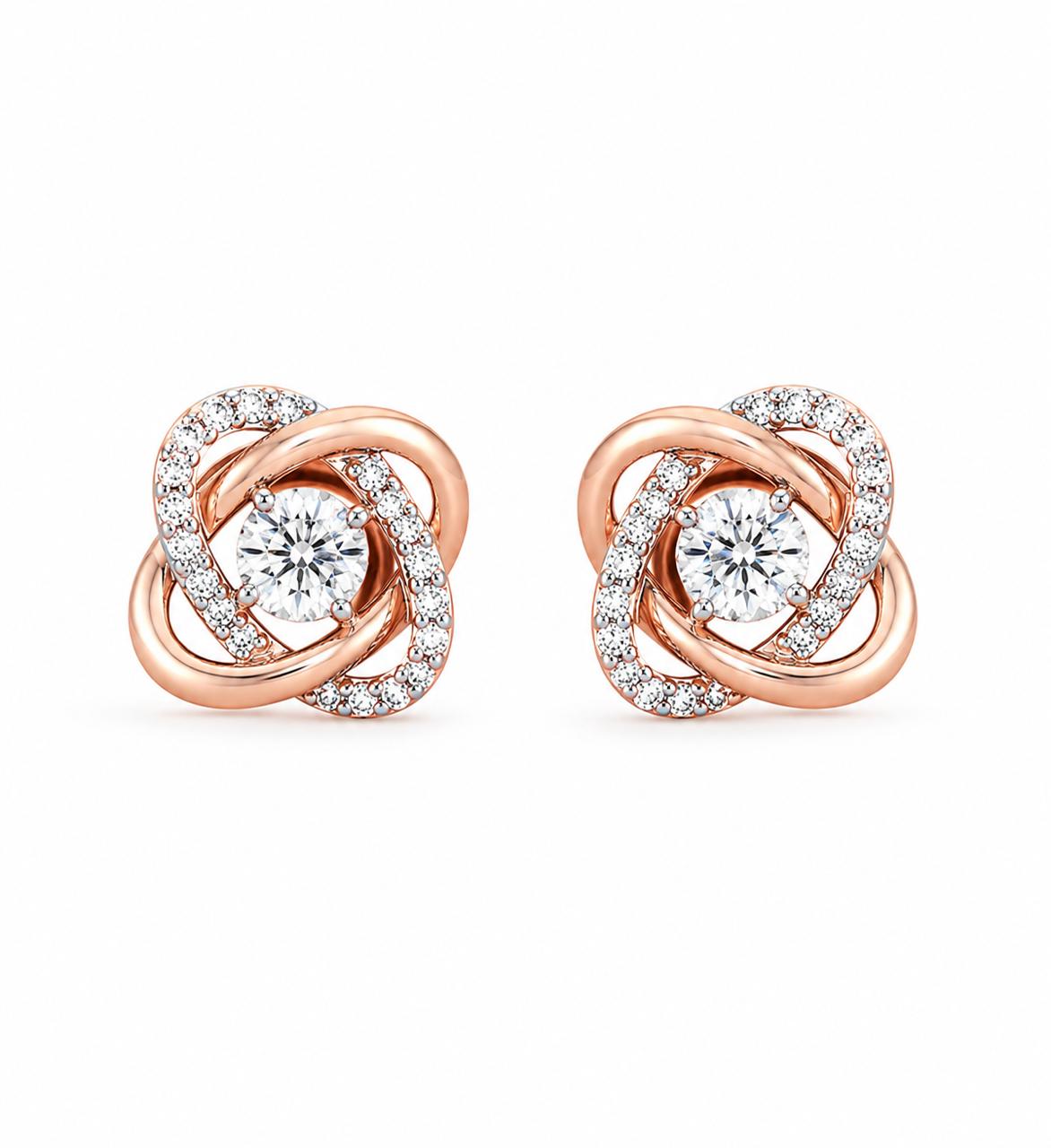 9KT LAB GROWN DIAMOND EARRING