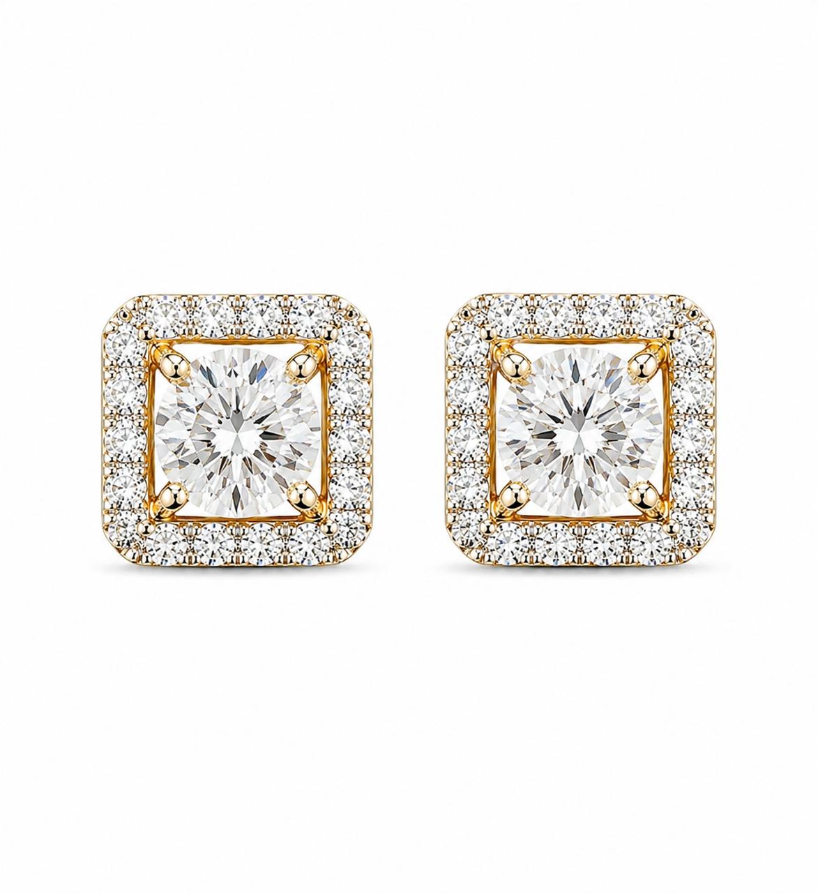 9KT LAB GROWN DIAMOND EARRING