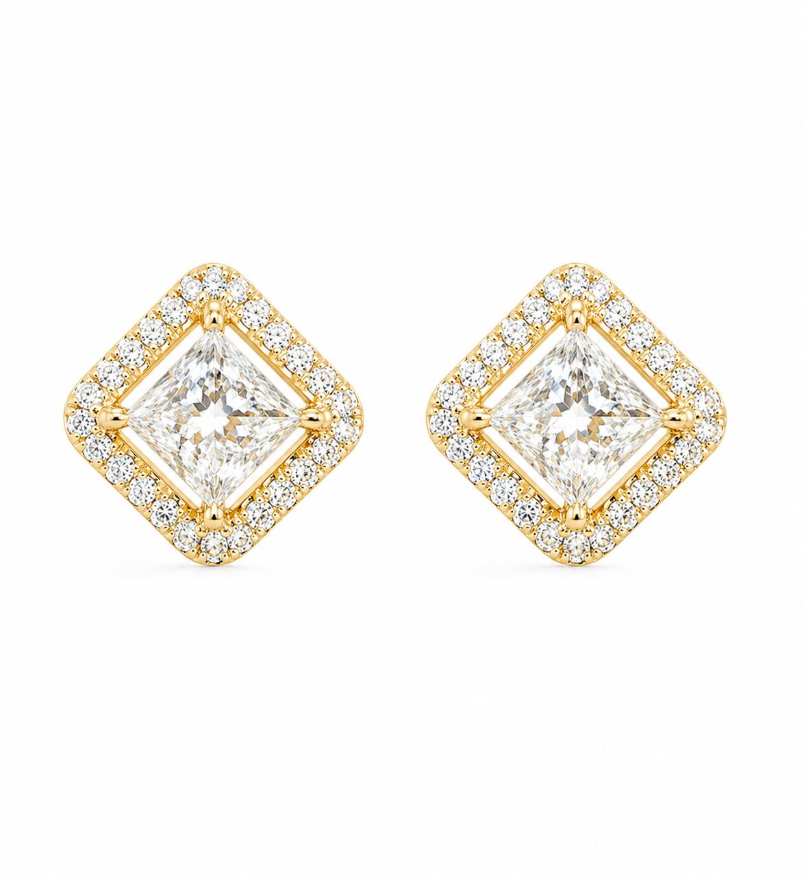 9KT LAB GROWN DIAMOND EARRING