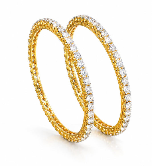 9KT LAB GROWN DIAMOND BANGLE