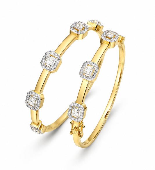 9KT LAB GROWN DIAMOND BANGLE