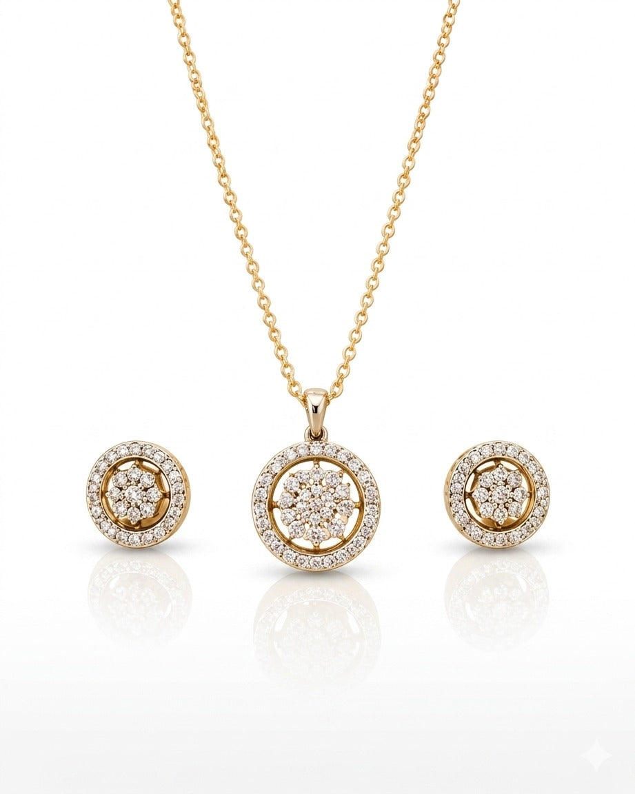 Gold necklace pendants
