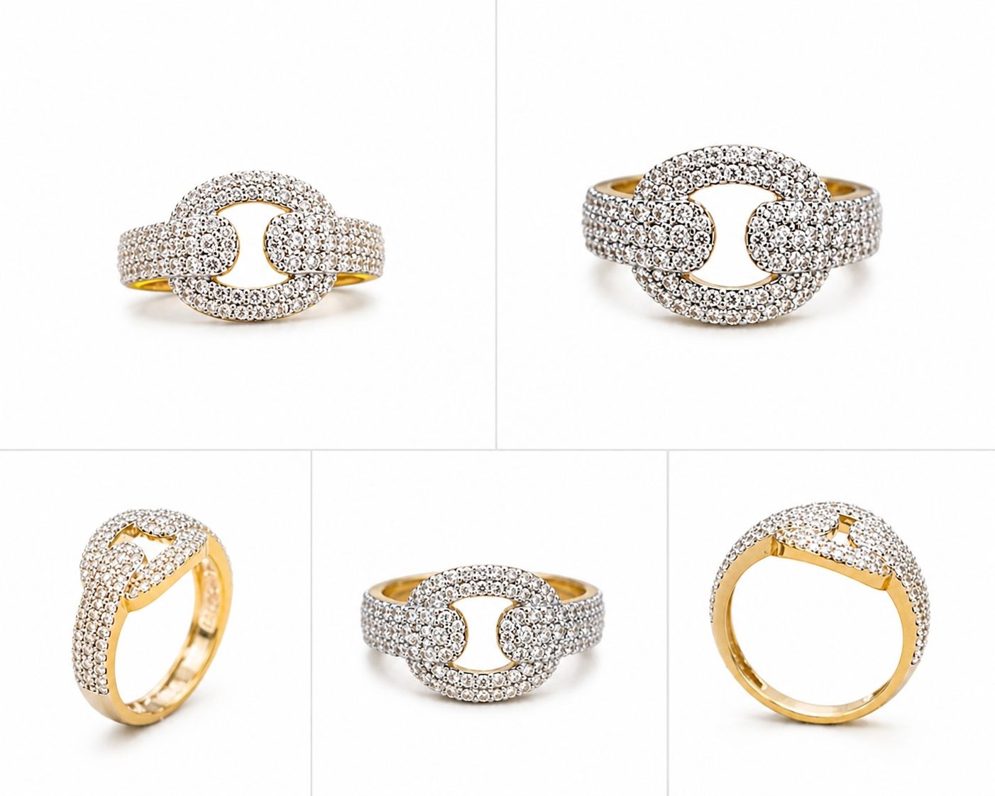 14KT NATURAL DIAMOND RING